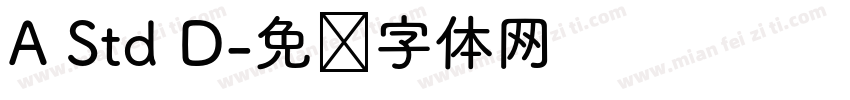 A Std D字体转换